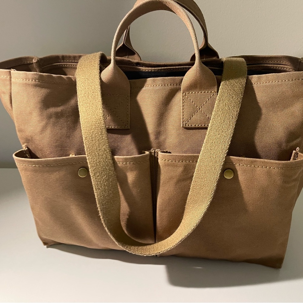 Madewell Canvas Commuter Tote in Tan/like New